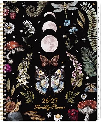 2026-2027 Monthly Planner - Monthly Planner, Jan 2026 - Dec 2027, 9 x 11, 24 Months Calendar 2026-2027, Tabs, Back Pocket, Suitable for School & Work