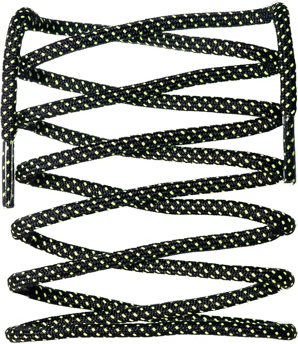 LitLaces - Round Rope Shoe Laces Two Tone Dotted Design for Sneakers