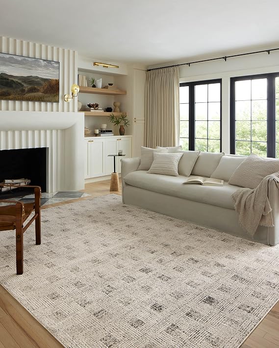 Loloi Kamala Grey/Graphite 5'-3" x 7'-9" Area Rug