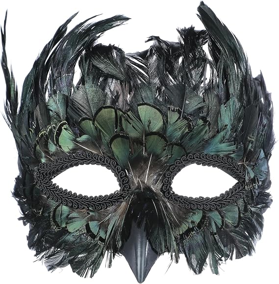 Costume Masks Feather Animal Mask Masquerade Bird Mask Halloween Mardi Gras Cosplay Party Masque (JYXP01)