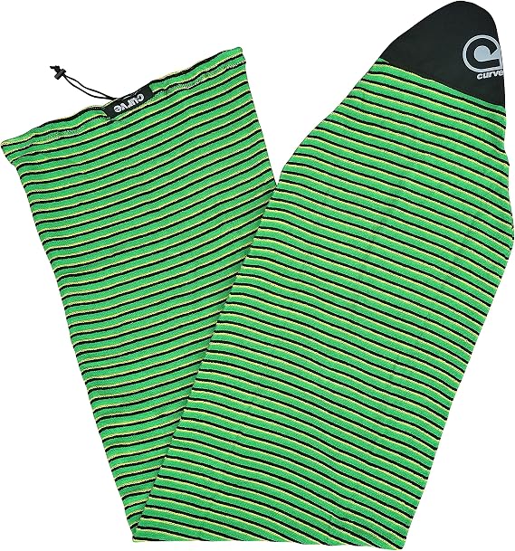 Curve Stretch Surfboard Sock Cover - FISH Nose Size 5'9 to 7'3 [CHOOSE COLOR]
