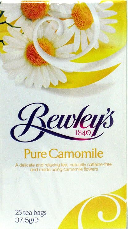 Bewley's Pure Tea Bags, Chamomile, 25 Count, 37.5 Gram