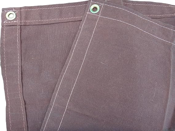 8 Ft. x 8 Ft. Brown 12 Oz. Canvas Tarp