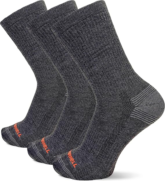 Merrell Repreve Cushioned Hiker Crew Socks 3 Pair