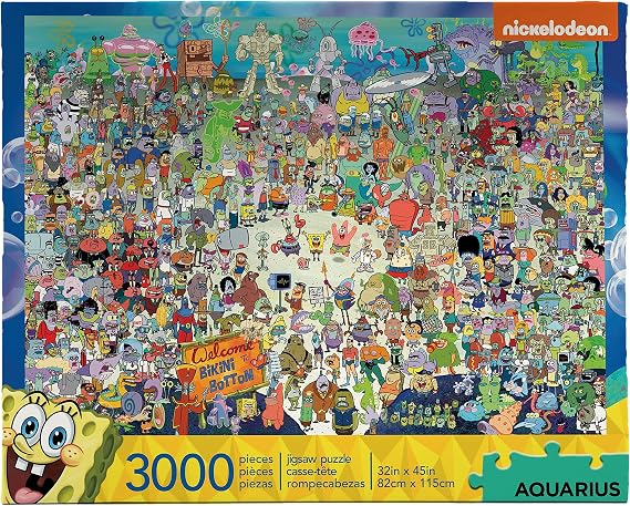 AQUARIUS Spongebob Squarepants Bikini Bottom 3000 Piece Jigsaw Puzzle