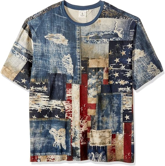 Akademiks Men's Patch Front Americana T-Shirt