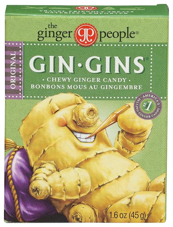 Ginger People Gingins Chewy Original Travel Packs, 1.6 Ounce